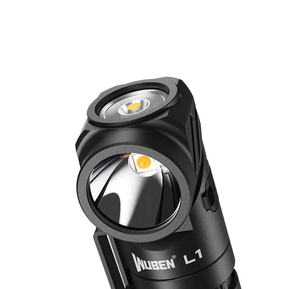 L1 2000 Lumens Flashlight - Dual Light Sources Flashlight with 180 Rotating Head